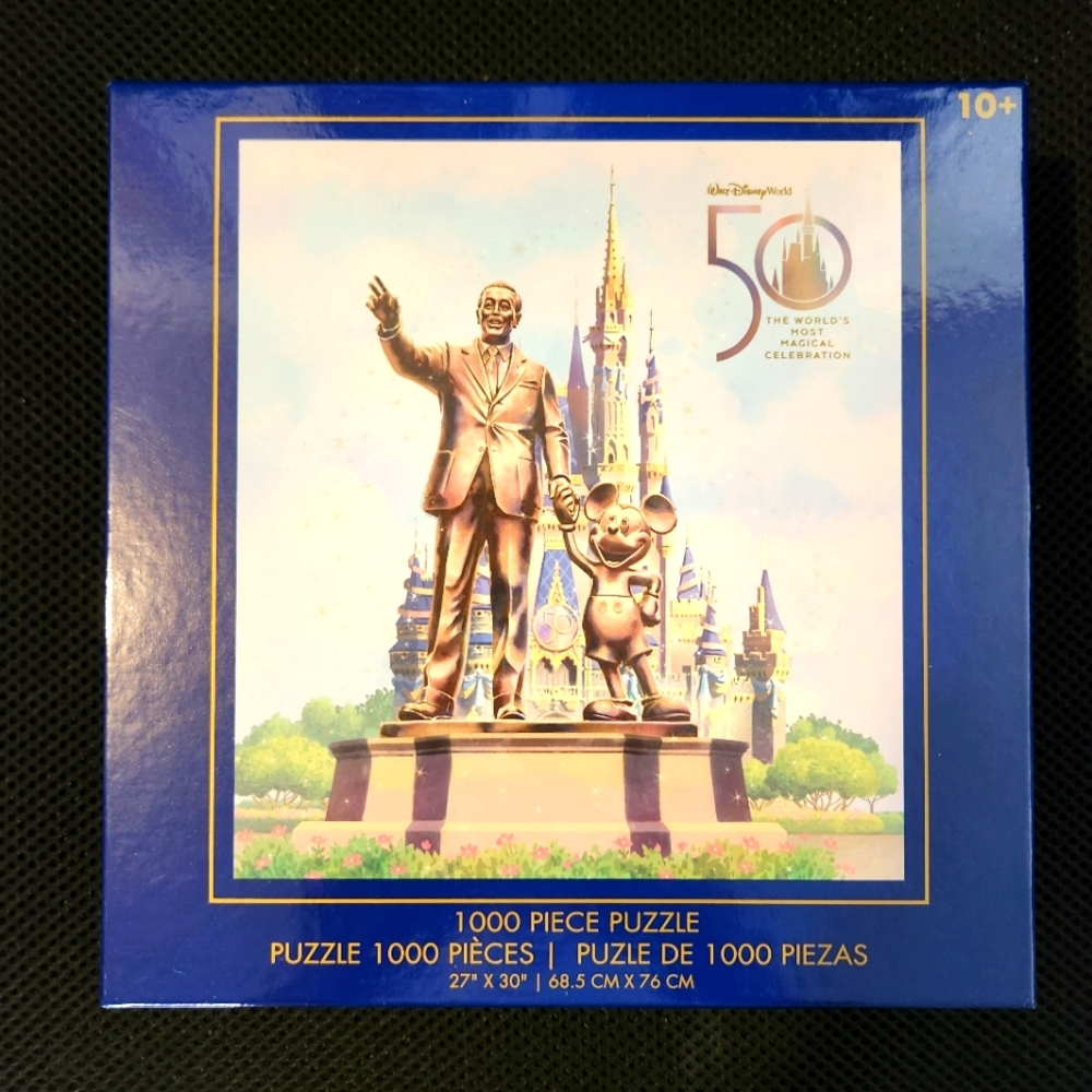Walt Disney World 50th Anniversary Walt Mickey statue puzzle